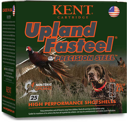 12 Gauge 2-3/4" Steel #2  1-1/16 oz 25 Rounds Kent Cartridges Shotgun Ammunition
